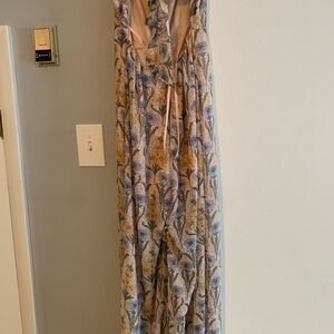Floral Jumpsuit with Tie Detail